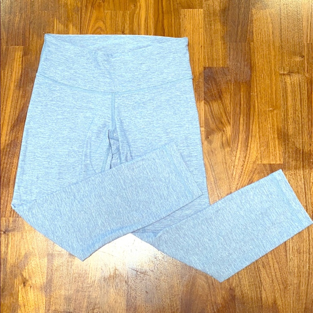Lululemon leggings! Blue gray heather, size 4!